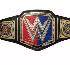 WWE RAW VS SMACKDOWN CHAMPIONSHIP BELT / REAL LEATHER /ADULT SIZE REPLICA
