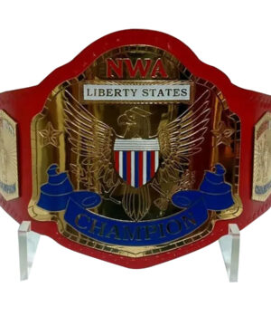 NEW NWA LIBERTY STATES WRESTLING CHAMPIONSHIP BELT REPLICA