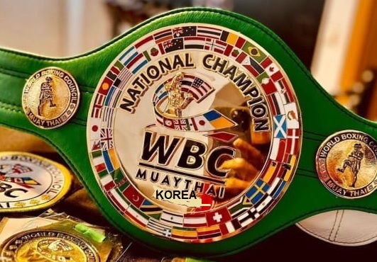 WBC Muay thai Korea Champion Belt