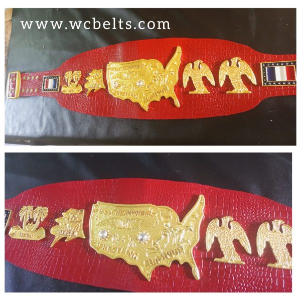 NWA Mid Atlantic CAST United States Heavyweight Championship Title Belt